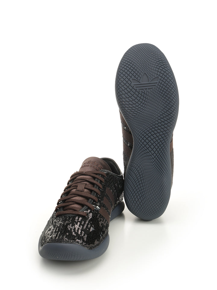 Adidas X Wales Bonner Wales Bonner Sequined Sneakers - Black | b842e504a0344447d412229d8d1231062d79b701