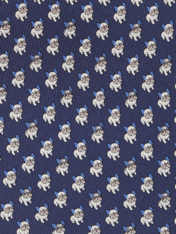 Ferragamo Silk Tie Ties And Bow Ties - Blue | 1c8603d7ae40259557675b2bd3433a327700c2c4