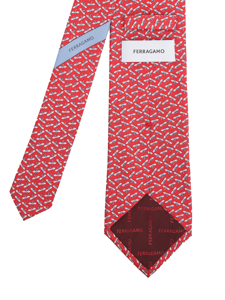 Ferragamo Silk Tie Ties And Bow Ties - Red | 920cfc0f97fda338a2882a591e8ed1838c25cbb7