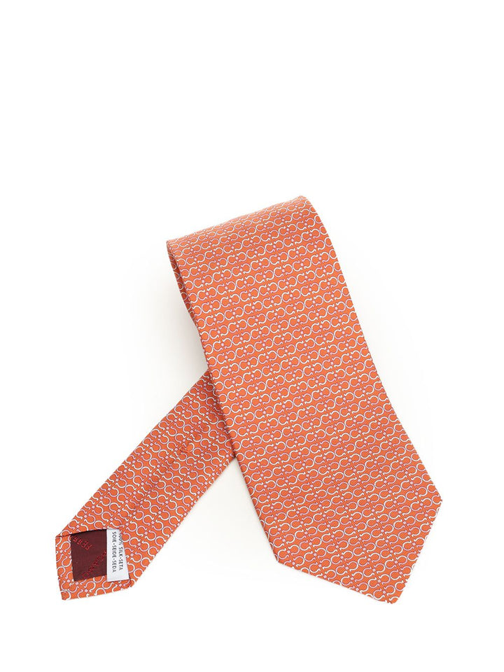 Ferragamo Silk Tie Ties And Bow Ties - Orange | 993563d4329dffdb686e19ee06a8881e5fc79034