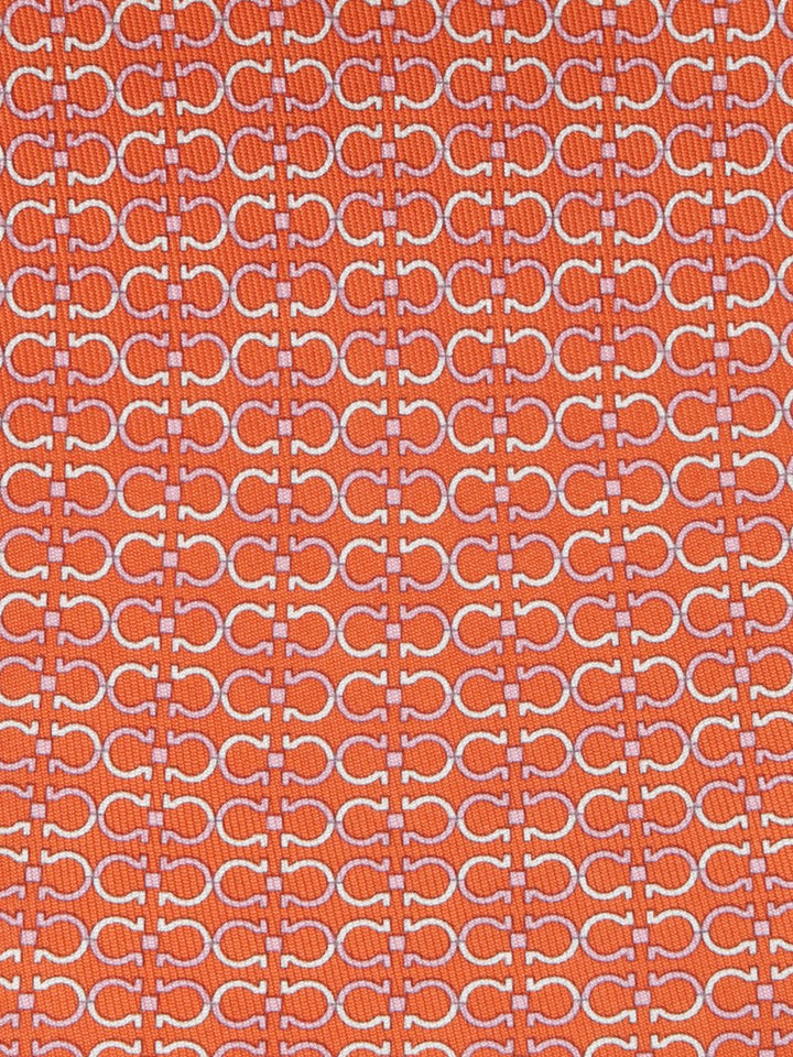 Ferragamo Silk Tie Ties And Bow Ties - Orange | b2b56cd77565a84300a3ff0052a6f1976f577e43