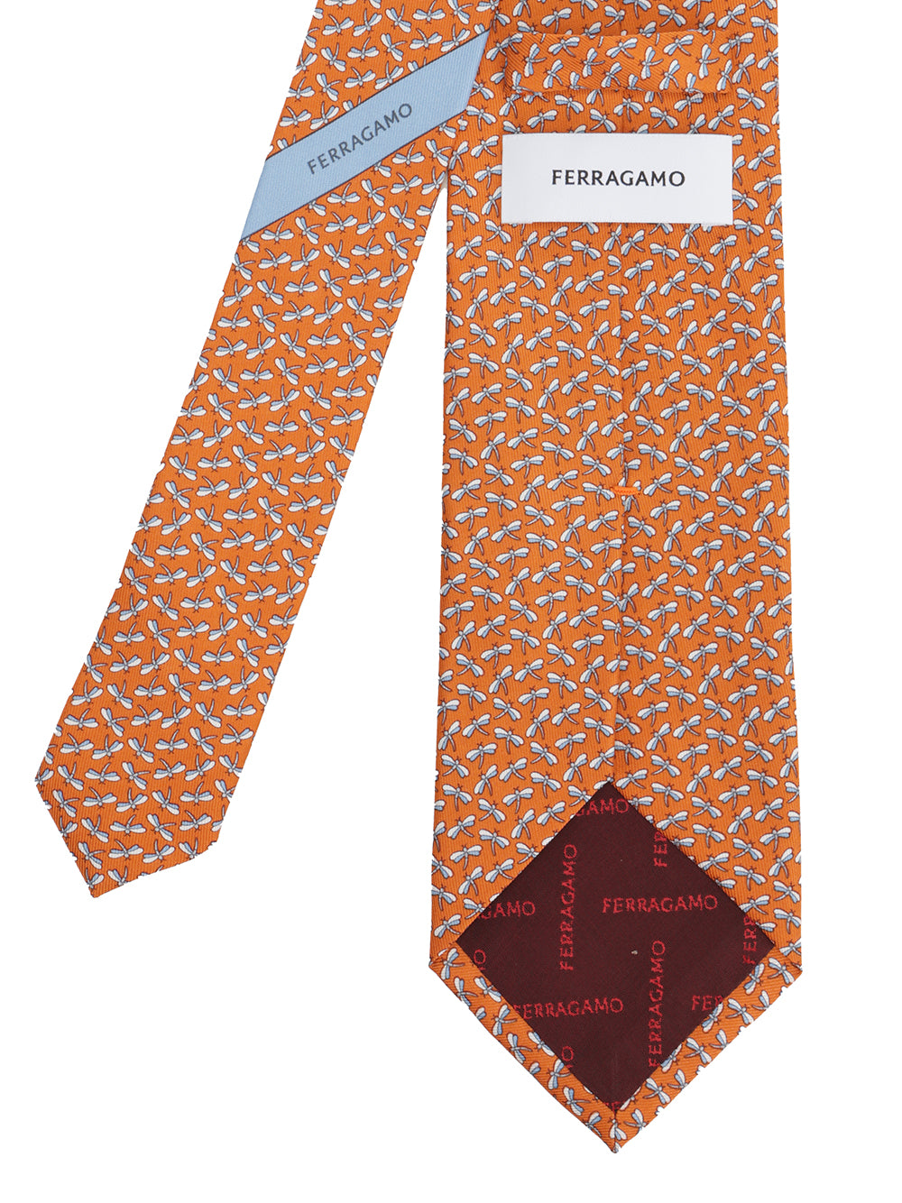 Ferragamo Silk Tie Ties And Bow Ties - Orange | 9fff36a090b7319d1e8b0c26c42ea18cdf9a0e5d