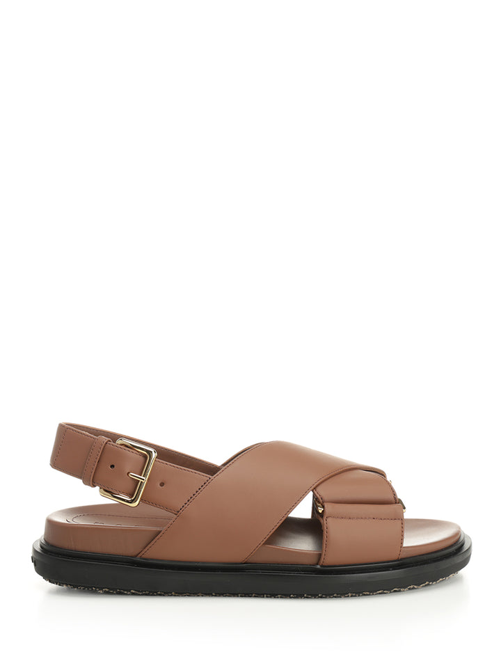 Marni Footbed Sandals - Brown | 5a176abc1a5388561f5fb205bf64c8d7df2e7fb6
