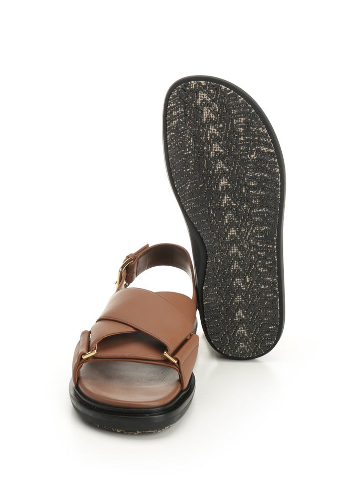 Marni Footbed Sandals - Brown | a6f7366e00cae5d1a70cf0654513ab8c84d05639