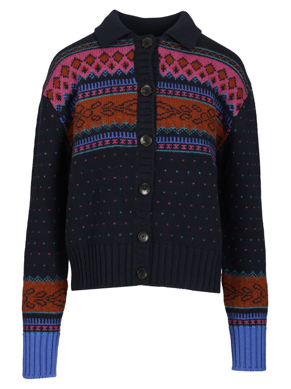 Etro Wool Cardigan Knitwear - Blue | ad2e7993d3f49d2377fa45e018847c58936a75c0