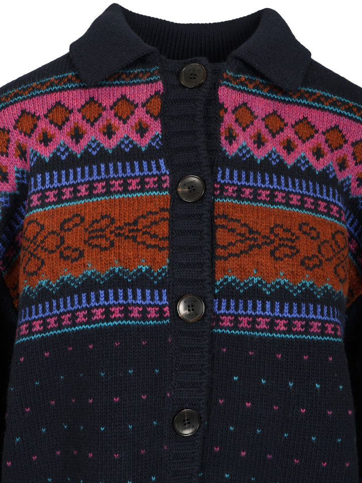 Etro Wool Cardigan Knitwear - Blue | 263983a67ad2b0a0d45de78d4a5332ea1caea356