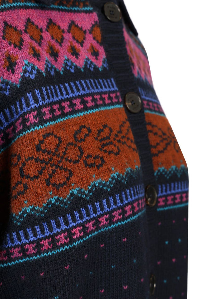 Etro Wool Cardigan Knitwear - Blue | 81573682fdfdebb735793ef4dfab86cc25304cf7