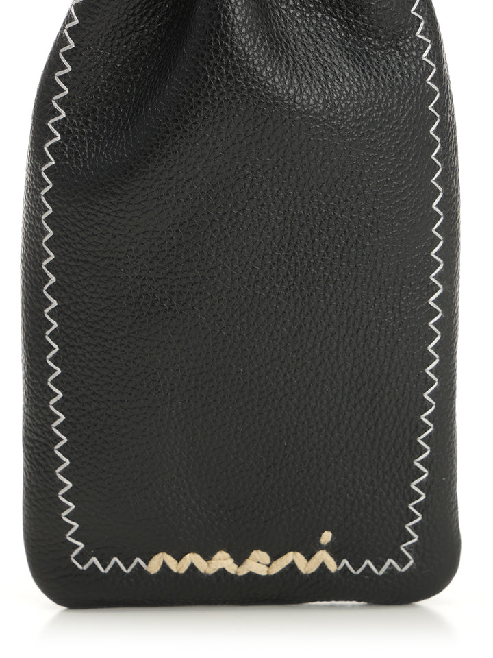 Marni Leather Phone Holder Handbags - Black | 353d1614897c6a312459244f6d2fd77e7ee1e44d