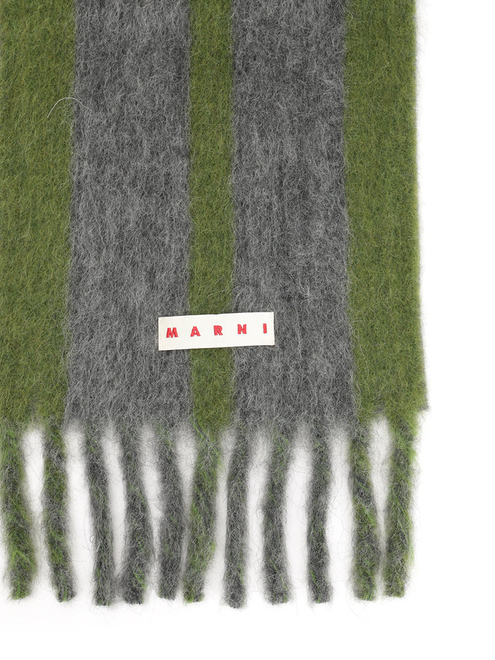 Marni Alpaca And Wool Scarf Scarves And Foulards - Grey | b4cfb1c048cda107ec8890f4a5a76a0ced302686