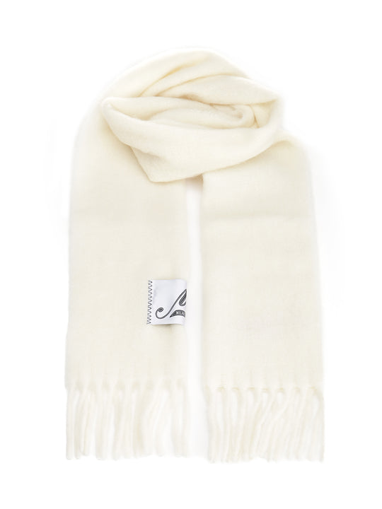 Alpaca Scarf Scarves And Foulards White
