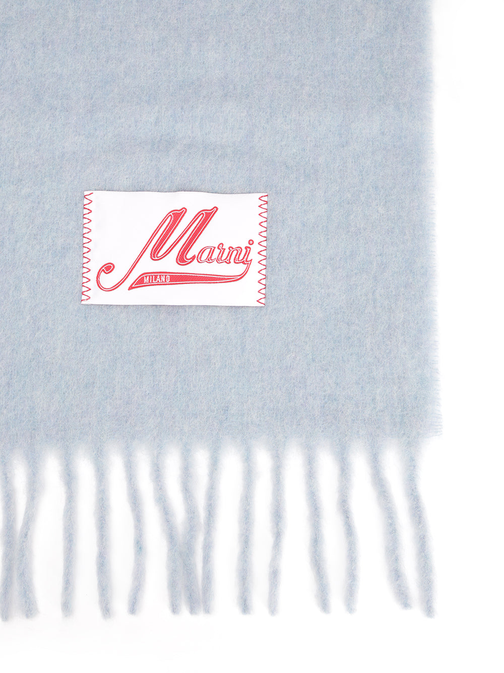 Marni Alpaca Scarf Scarves And Foulards - Light blue | 4932b4b18fed3023fdad1e5cc2e837f7ea97b631