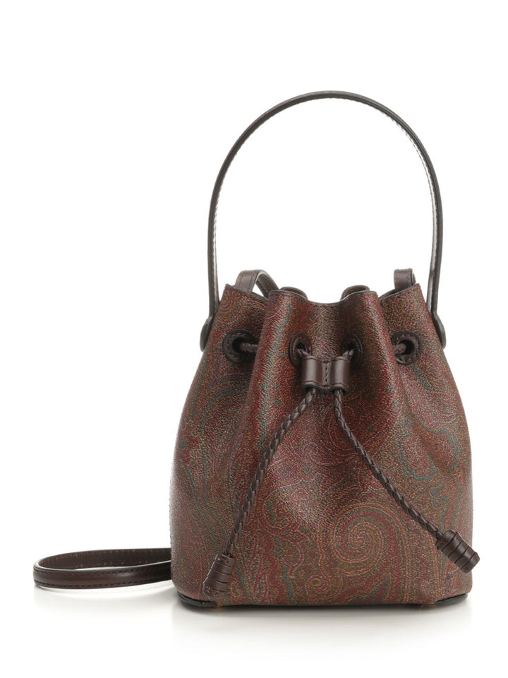 Etro Arnica Mini Bucket Bag Crossbody Bags - Brown | 82e3f1461b733782b23ac523682ab388923a8e5b