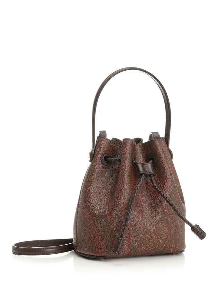 Etro Arnica Mini Bucket Bag Crossbody Bags - Brown | 4f40ba7a31b4256b83a3148a44665b00231147c9