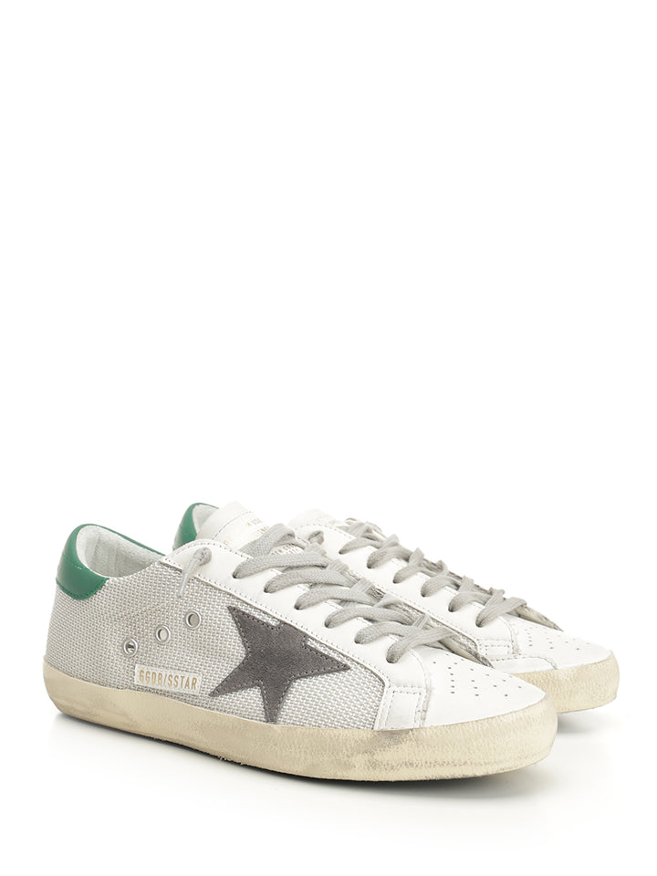 Golden Goose Deluxe Brand Super-Star Sneakers - Silver | 25682ce9eee9f55f2367e35db7ebe1893606e7ac