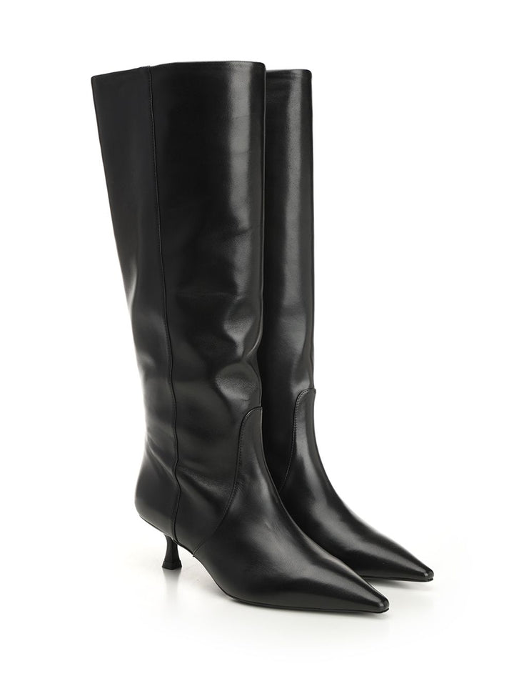 Stuart Weitzman Naomi 50 Boots - Black | 65fe2de5f5f6cc0fc2541f7aa67c52adfb443ebc