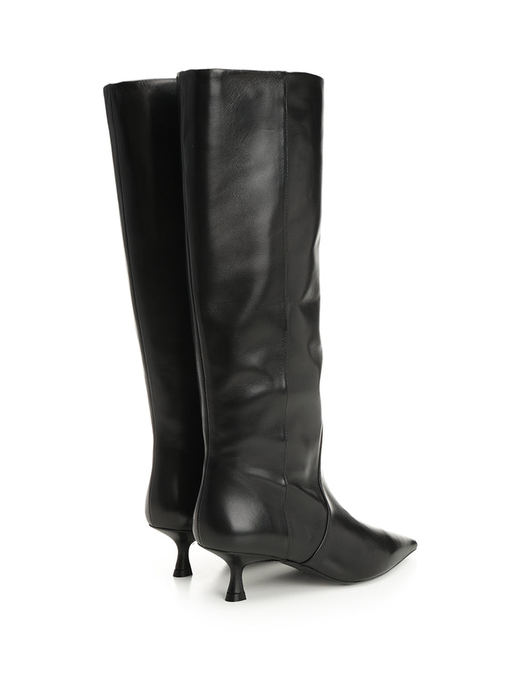 Stuart Weitzman Naomi 50 Boots - Black | 8c7565e52ddbdf7243cb0c362702729367ee8aed