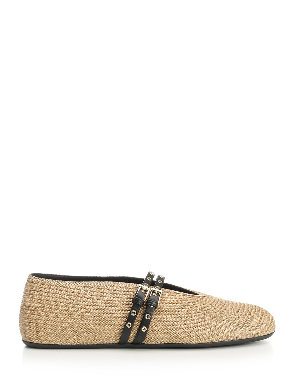 AlaÏA Paper Straw Flat Ballerinas Scarpe basse - Beige | daa1f186d0ebecdfbcd033cd4b881b5e7e60c0e9