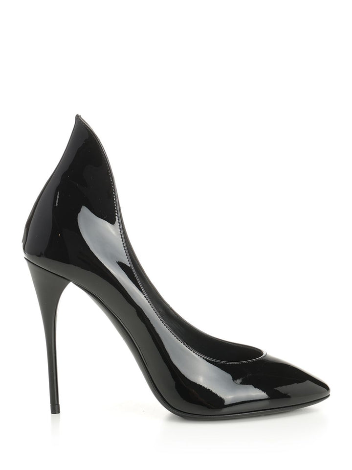 AlaÏA Patent Calfskin Décolleté Pumps - Black | 08c09b9fb738fdd133d8e8517283b5c3fe17b502