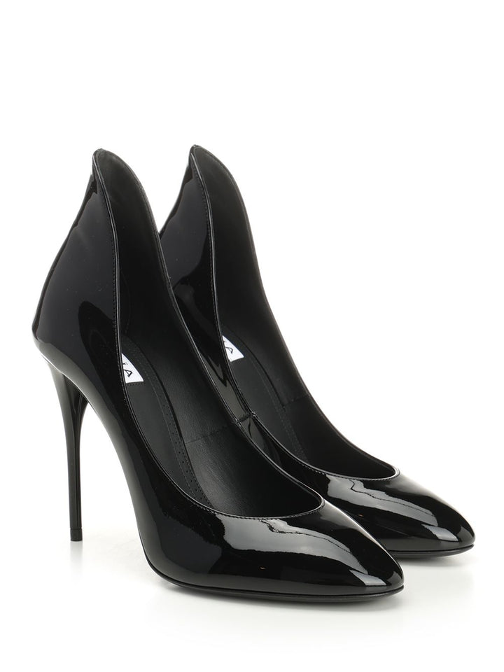 AlaÏA Patent Calfskin Décolleté Pumps - Black | f8bc57e55b9329671912e0baf69d7ab3fb42dc00