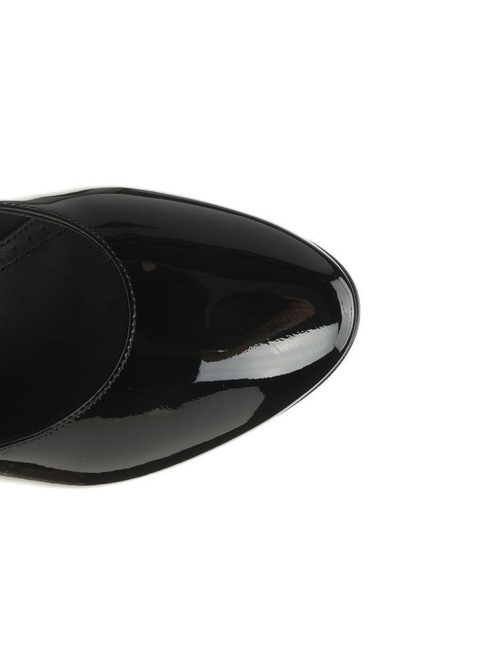 AlaÏA Patent Calfskin Décolleté Pumps - Black | 1dd437e2c57df2d8b0998538693cd7b83a12e56d