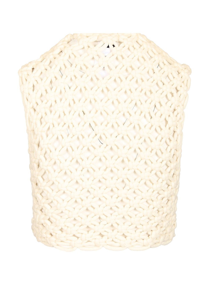 AlaÏA Knotted Top Tops - White | 36bd6dff791a61a0dfa9f4761b8f0fc837d549d4