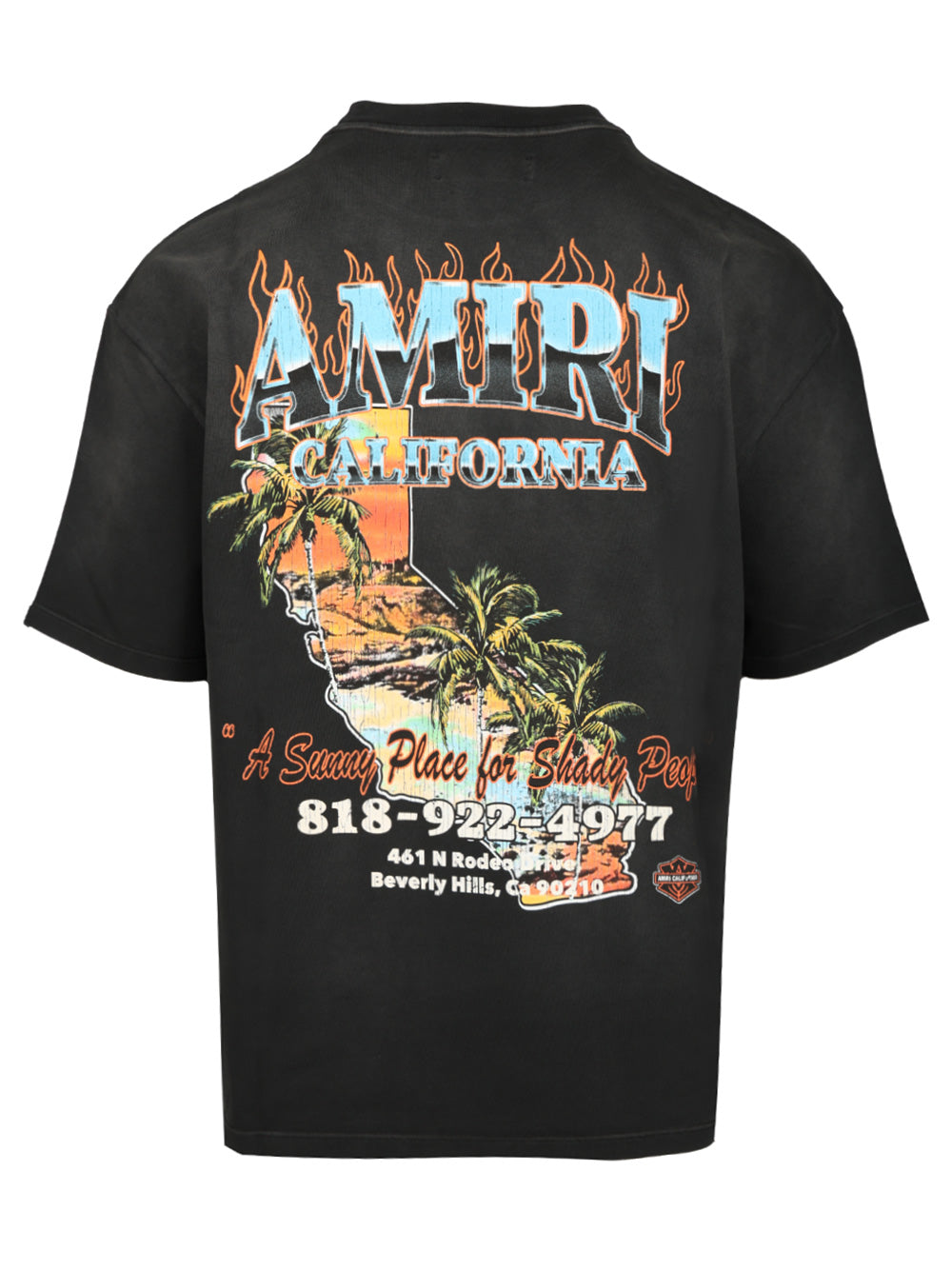 Amiri Amiri Sunny Place Oversized T-Shirt - Black | 27db7da906d9b5a90f61a157f89ec7bfde4e21f4