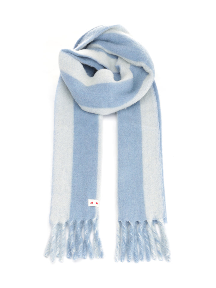 Marni Alpaca And Wool Scarf Scarves And Foulards - Light blue | a43c60f4b49450d2c2e3e127bedd9458bf309efe