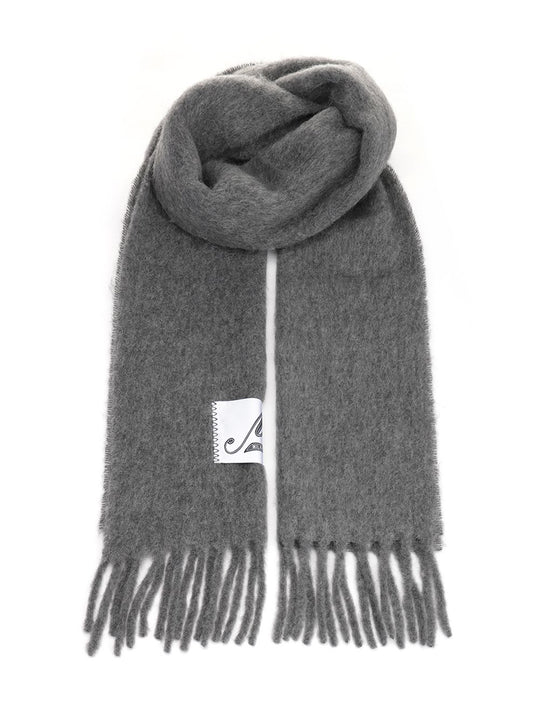 Alpaca Scarf Scarves And Foulards Grey