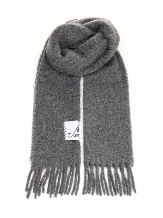 Alpaca Scarf Scarves And Foulards Grey