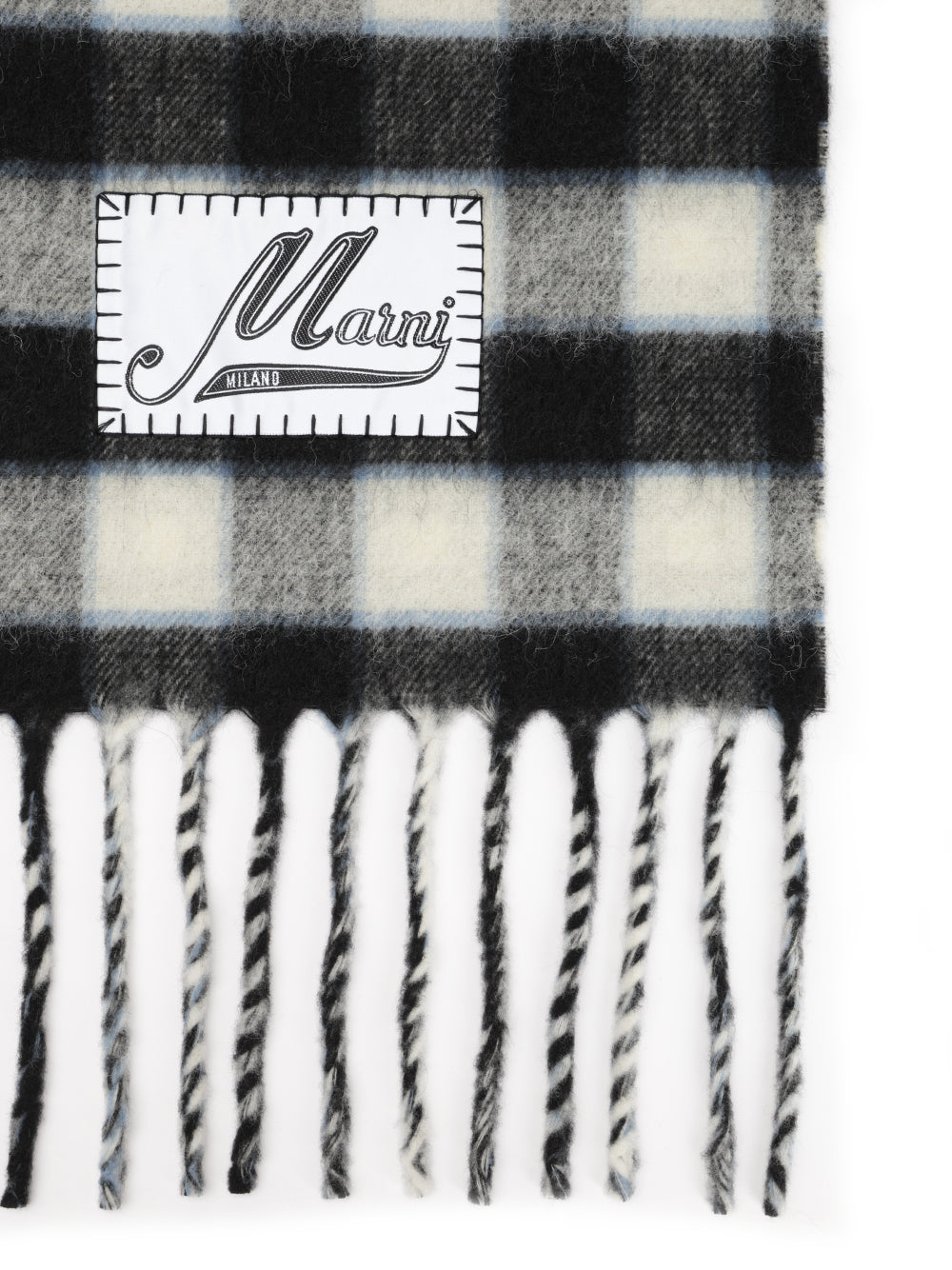 Marni Double-Face Wool Scarf Scarves And Foulards - Grey | 876cb79fecaf66b294d169226eec7adf6c012a36