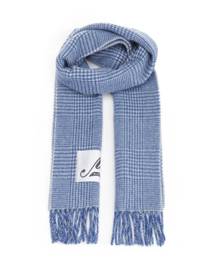 Marni Double-Face Wool Scarf Scarves And Foulards - Blue | 210b832590e3212c81e569efe1deb824e81b96a7