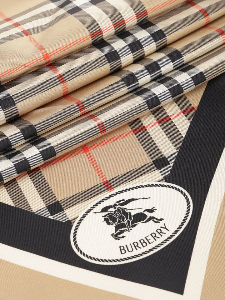 Burberry Check Silk Scarf Scarves And Foulards - Beige | 80b3e38f23010bb6b1e5ec6eddbb0221e1cf0830