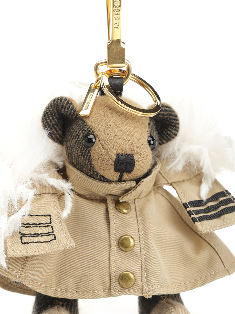Burberry Thomas Bear Charm Keyrings - Beige | 1295d00ccc5568ab5a45e052937428e8729e37f3
