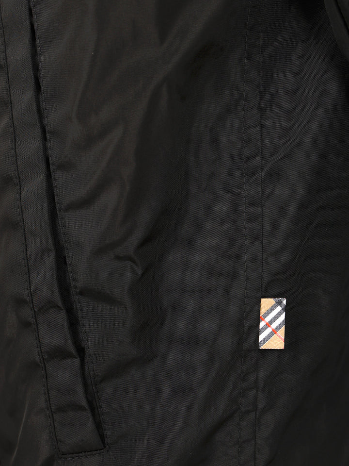Burberry Burberry Knight Stamp Nylon Track Jacket Jackets - Black | cede0243ae4bb0da96712e1841efcd3a7f23cbb5