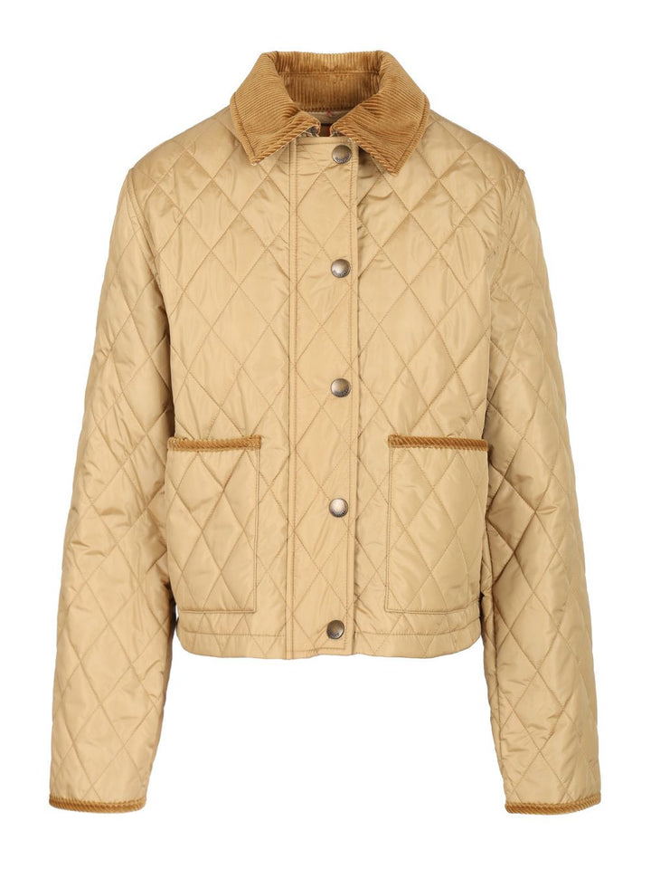 Burberry Cropped Jacket Jackets - Beige | a3e6fd1c04c33edfdc8bb5e4eef4ee8be91ba45b