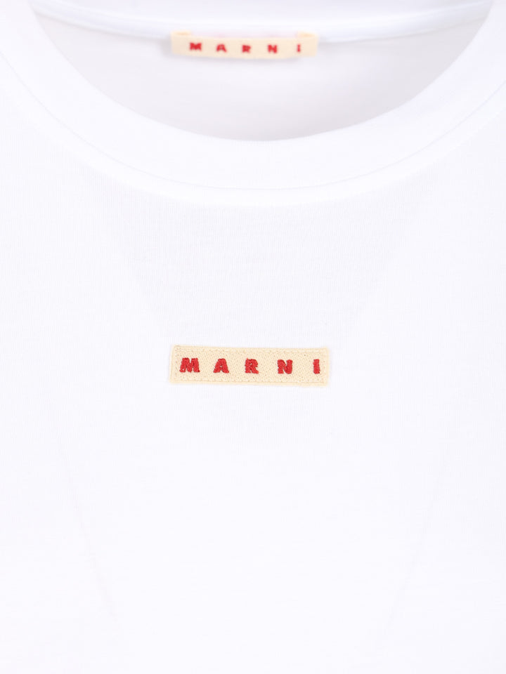 Marni Cotton T-Shirt - White | df8b787f7ee72e2c9263dc9f4781a5fb62cc080a