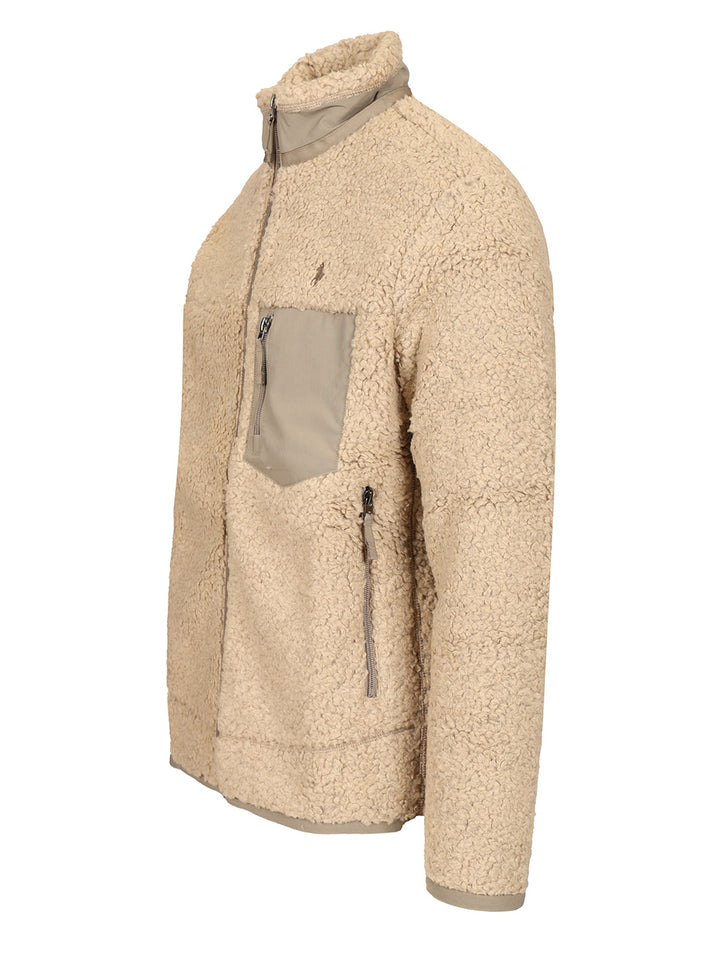 Polo Ralph Lauren Lined Fleece Jackets - Beige | 31e4b2df094b66324ac1e473cb747b27a3974859