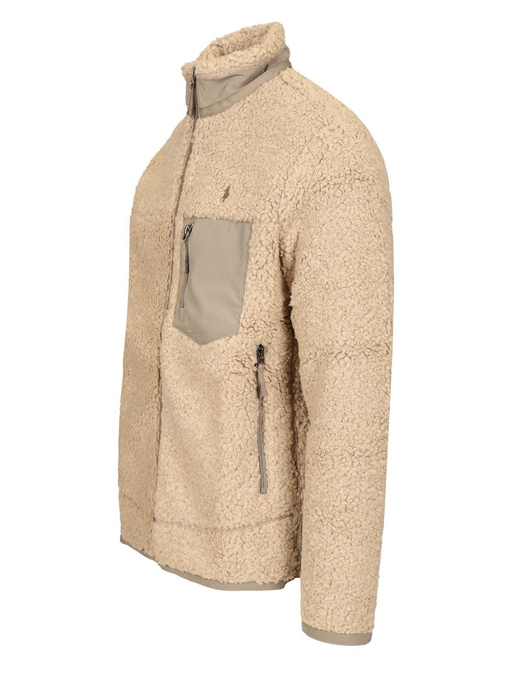 Polo Ralph Lauren Lined Fleece Jackets - Beige | d9cef8080b4d8349d9c1a4bc92d085a38e7689c0