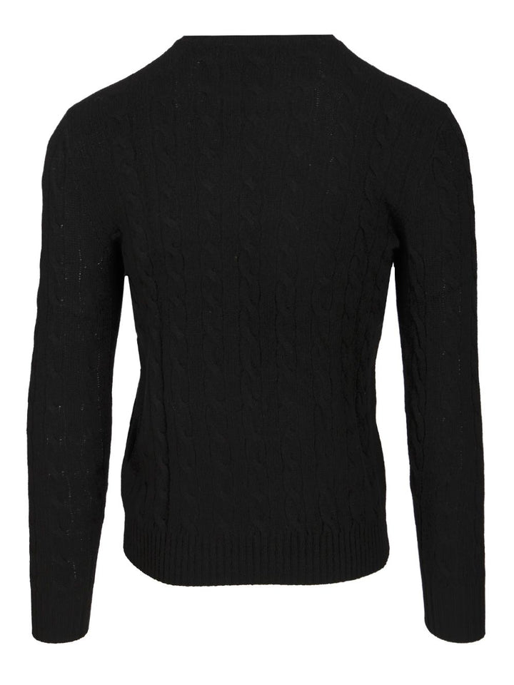 Polo Ralph Lauren Cable Knit Sweater Knitwear - Black | 34633e81ece3eb0df71fd0e77c00bf52a4b7ef64