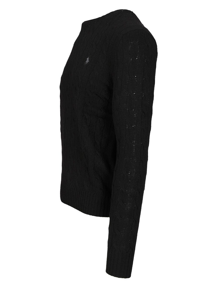 Polo Ralph Lauren Cable Knit Sweater Knitwear - Black | 1d0d72d98189bb56735a9f1a68cbe54486a98f90