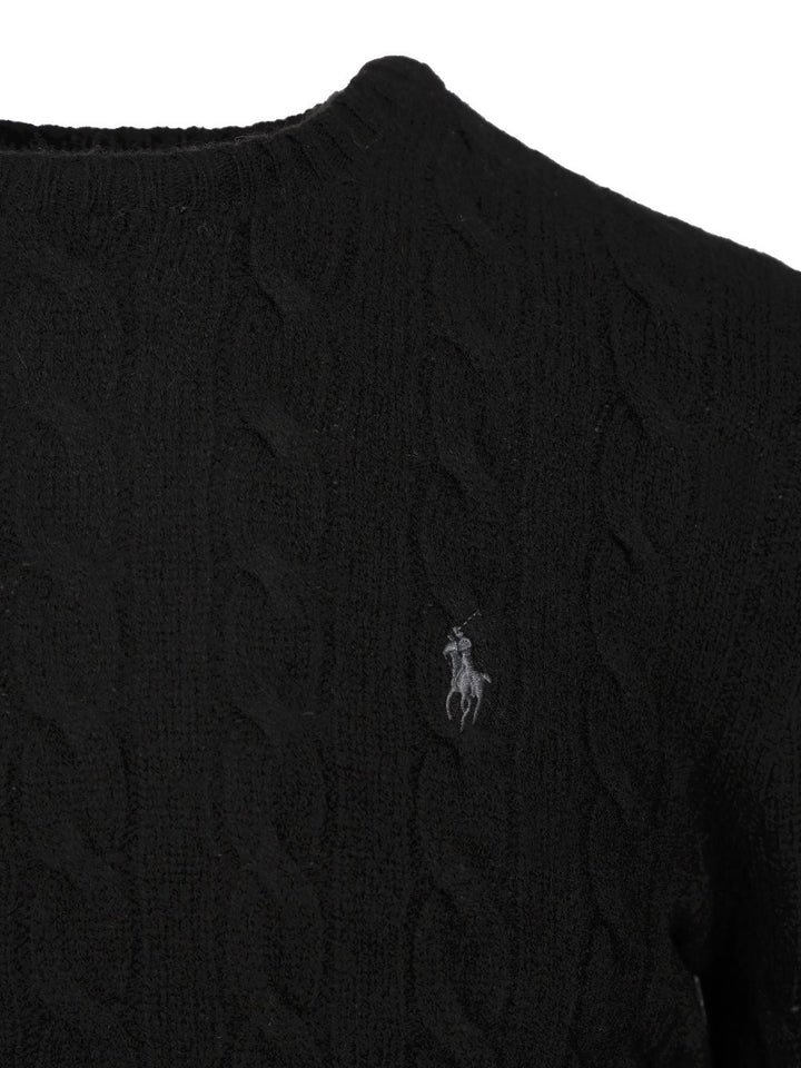 Polo Ralph Lauren Cable Knit Sweater Knitwear - Black | 3c16794eced5467b47102a7ae62d0588175b0a50