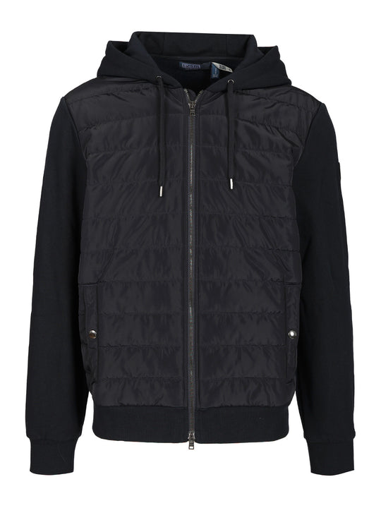 Multi-Layered Hoodie Jackets Blue