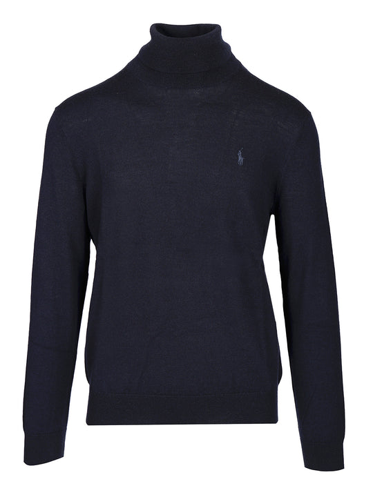 Turtleneck Sweater Knitwear Blue
