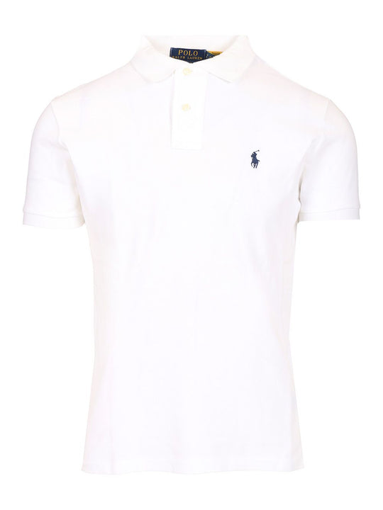 Cotton Jersey Polo Shirt White