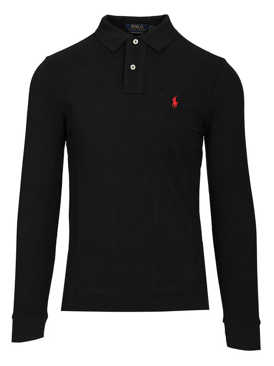 Slim Fit Shirt Polo Shirt Black