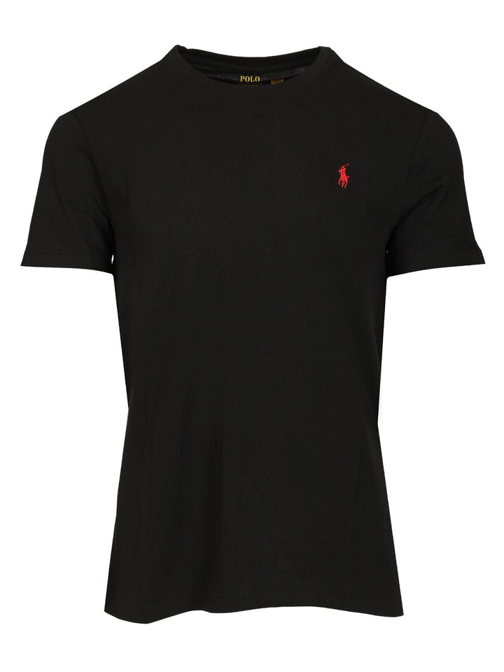 Polo Ralph Lauren Crew Neck Cotton T-Shirt - Black | 93998df6c649dc4b092a912e4e26f08c7412c409