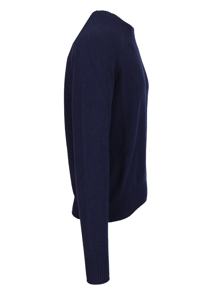 Tom Ford Crew Neck Sweater Knitwear - Blue | d9de8f2eb7908119969b8607aeabab5e0728d35e