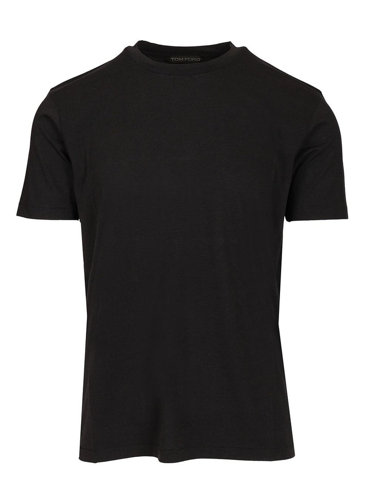 Tom Ford Crew Neck T-Shirt - Black | df10172750a97f28306511e45645c492a75fb70b