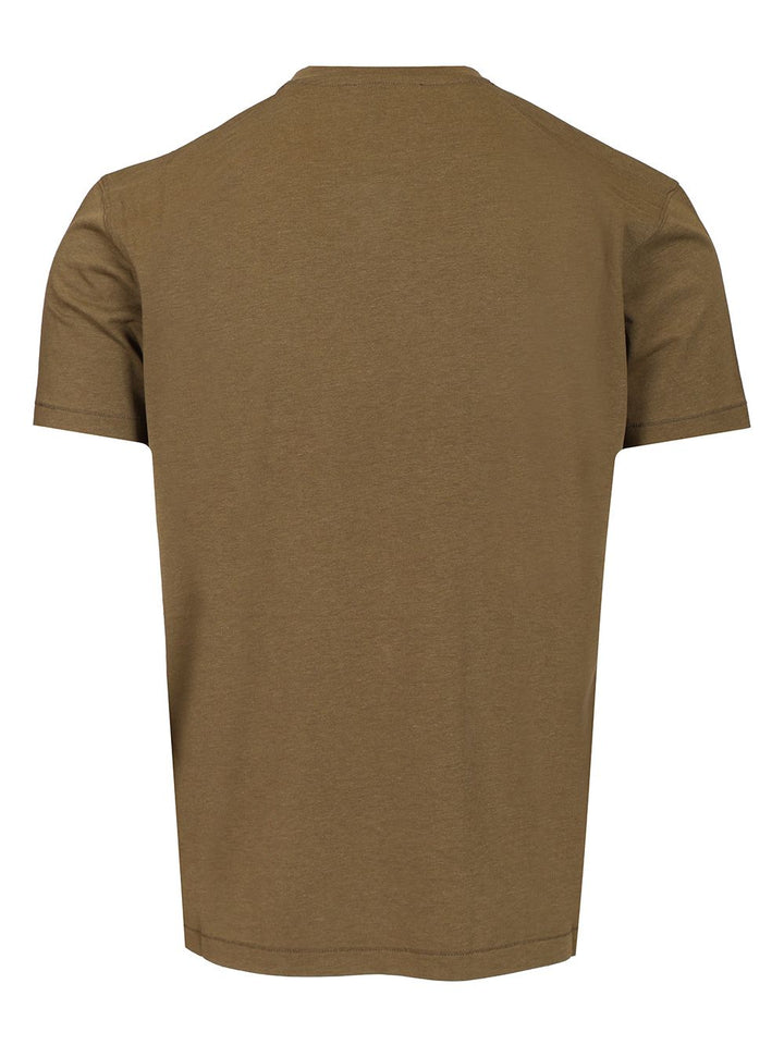 Tom Ford Lyocell Cotton Short Sleeve Crewneck T-Shirt - Green | 0a24b3aedee8a95b81b33dc1595e1c4237e592ad
