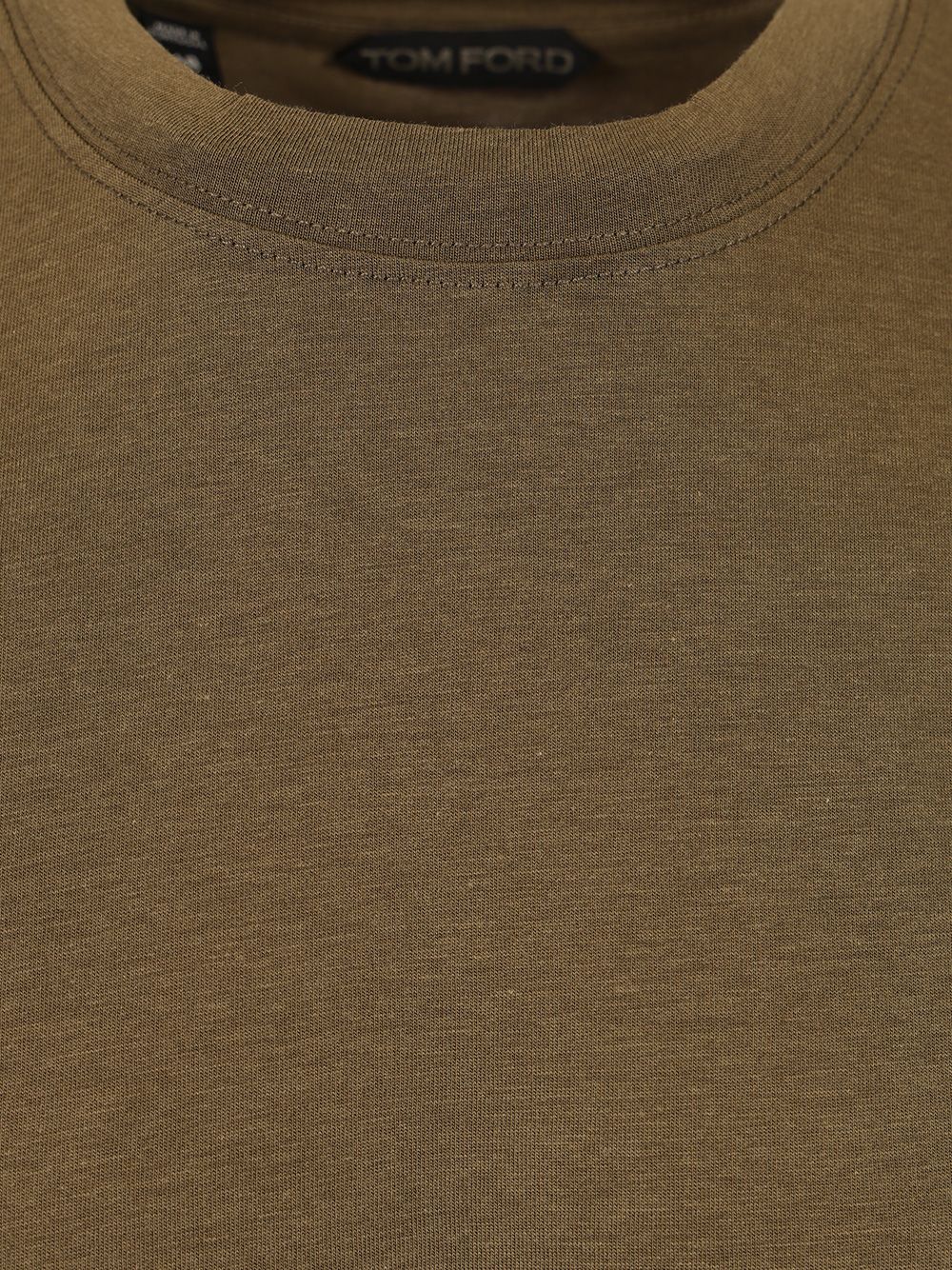 Tom Ford Lyocell Cotton Short Sleeve Crewneck T-Shirt - Green | bac718de7d89f970611c884cabf6aff8e45be7f5